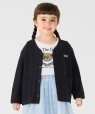 SHIPS Colors:90�`140cm /�q�ڐG�⊴�EUV�J�b�g�r�J�[�f�B�K���� �u���b�N