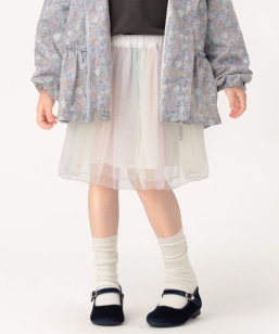 SHIPS Colors:90�`140cm/�q��􂢉\�r�`���[���M���U�[�X�J�[�g��