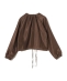 UNDER STANDING:shirring stopper blouse