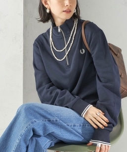 FRED PERRY: M3574 HALF ZIP SHIRT