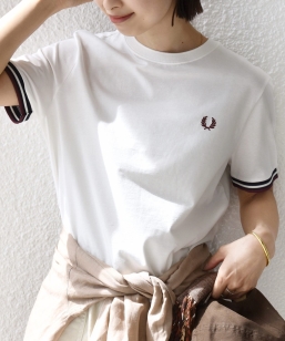 FRED PERRY:G2162 TIPPED T SHIRT