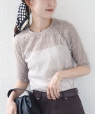 �q��􂢉\�r�X�g���b�` �t�����[ ���[�X TEE ���C�g�O���[