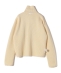 UNDER STANDING:Waffle zip-up