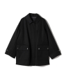SHIPS Primary Navy Label:�q��􂢉\�r�{���f�B���O �X�e���J���[ �R�[�g �u���b�N
