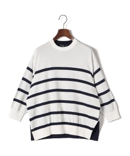 SHIPS Primary Navy Label:SEAISLAND �R�b�g�� �{�[�_�[ TEE