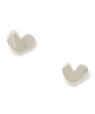 AGMES: SCULPTED HEART STUDS �V���o�[