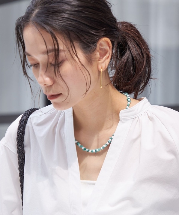 NAVAJO BEADS NEW DESIGN NECKLACE�i45cm�j