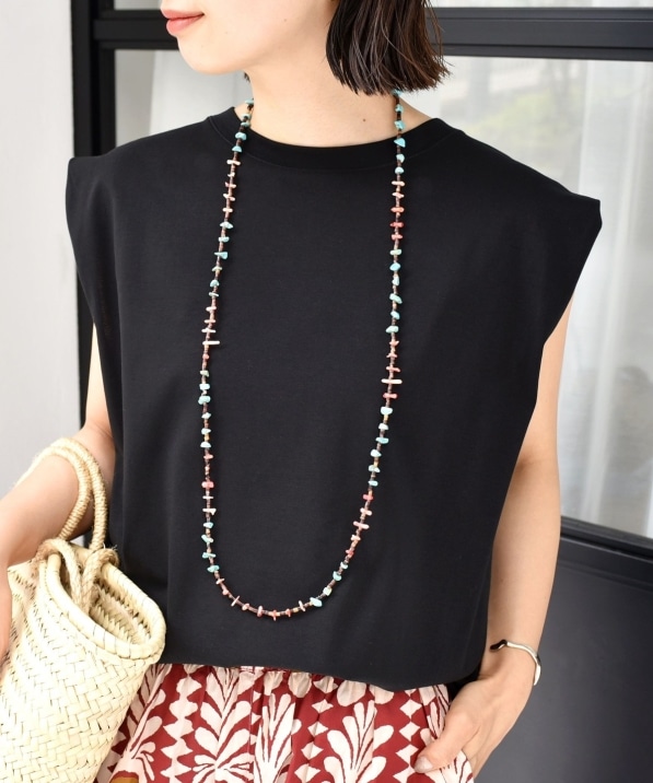 NAVAJO BEADS DESIGN NECKLACE�i100cm�j