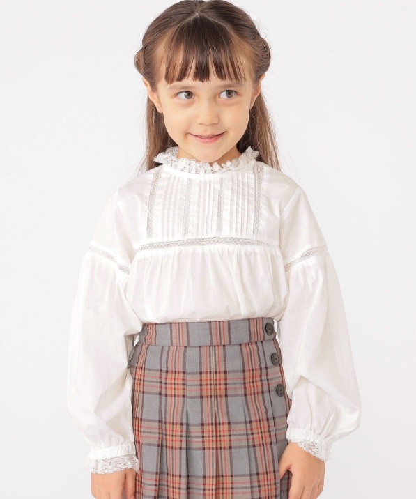 SHIPS KIDS:100�`130cm / ���[�X �s���^�b�N ���� �u���E�X