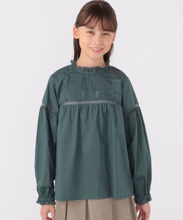 SHIPS KIDS:140�`150cm / ���[�X �s���^�b�N ���� �u���E�X