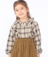 SHIPS KIDS:100�`130cm / �v���[�c �J���[ ���� �`�F�b�N �u���E�X �x�[�W��
