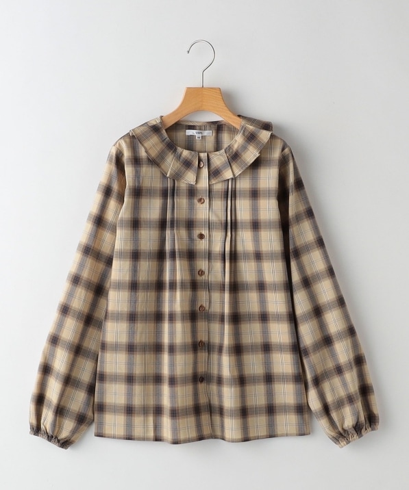 SHIPS KIDS:140�`150cm / �v���[�c �J���[ ���� �`�F�b�N �u���E�X