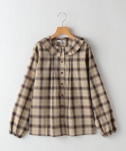 SHIPS KIDS:140�`150cm / �v���[�c �J���[ ���� �`�F�b�N �u���E�X