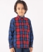 SHIPS KIDS:100�`130cm / �`�F�b�N �p�^�[�� �V���c