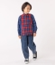 SHIPS KIDS:100�`130cm / �`�F�b�N �p�^�[�� �V���c