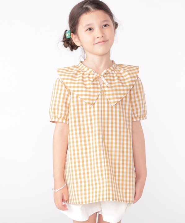 SHIPS KIDS:100�`130cm / �M���K���`�F�b�N ���� �u���E�X