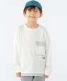 SHIPS KIDS:100�`130cm / �N�[���^�b�` ���� TEE �I�t�z���C�g