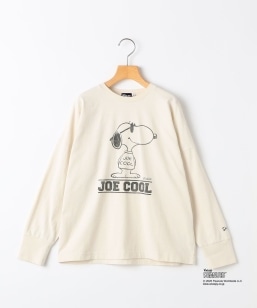 SHIPS KIDS:140�`160cm / SNOOPY �����O�X���[�u T�V���c