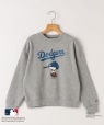 SHIPS KIDS:130�`170cm / PEANUTS×MLB �v�����g �X�E�F�b�g �O���[