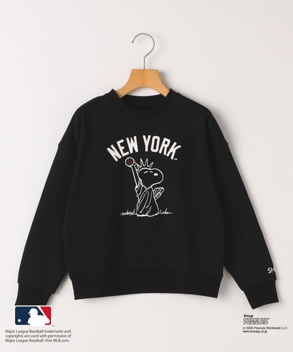 SHIPS KIDS:130�`170cm / PEANUTS×MLB �v�����g �X�E�F�b�g