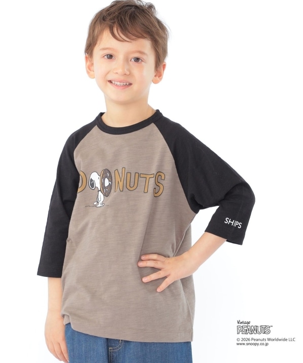 SHIPS KIDS:100�`130cm /PEANUTS �X�k�[�s�[ �t�b�g�{�[�� �v�����g T�V���c