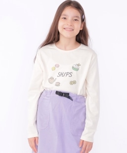 SHIPS KIDS:140�`150cm / �A�t�^�k�[���e�B�[ ���`�[�t ���� TEE
