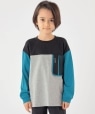 SHIPS KIDS:100�`130cm /�q�ڐG�⊴/UV�J�b�g�r���� TEE �O���[