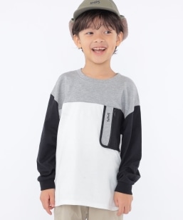 SHIPS KIDS:100�`130cm /�q�ڐG�⊴/UV�J�b�g�r���� TEE