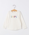 SHIPS KIDS:80�`90cm /�x�r�[ ���S �����O�X���[�u T�V���c �z���C�g�n