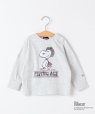 SHIPS KIDS:80�`90cm / PEANUTS FA �v�����g �����O�X���[�u T�V���c �i�`������