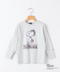 SHIPS KIDS:100�`130cm / PEANUTS FA �v�����g �����O�X���[�u T�V���c
