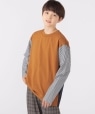 SHIPS KIDS:140�`160cm / �p�^�[�� �ؑ� ���� TEE �u���E���n
