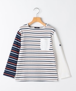 SHIPS KIDS:140�`160cm/�N���C�W�[ �{�[�_�[ �����O�X���[�u T�V���c