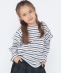 SHIPS KIDS:100�`130cm/�{�[�_�[ �t���� �����O�X���[�u T�V���c