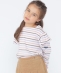 SHIPS KIDS:100�`130cm/�{�[�_�[ �t���� �����O�X���[�u T�V���c