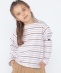 SHIPS KIDS:100�`130cm/�{�[�_�[ �t���� �����O�X���[�u T�V���c