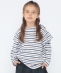 SHIPS KIDS:100�`130cm/�{�[�_�[ �t���� �����O�X���[�u T�V���c