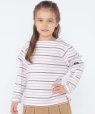 SHIPS KIDS:100�`130cm/�{�[�_�[ �t���� �����O�X���[�u T�V���c �s���N
