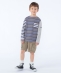 SHIPS KIDS:100�`130cm /�N���C�W�[�p�^�[�� �{�[�_�[ �����O�X���[�u T�V���c