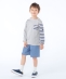 SHIPS KIDS:100�`130cm /�N���C�W�[�p�^�[�� �{�[�_�[ �����O�X���[�u T�V���c