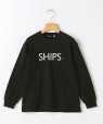 SHIPS KIDS:140�`160cm/ �h�J ���S �����O�X���[�u T�V���c �u���b�N