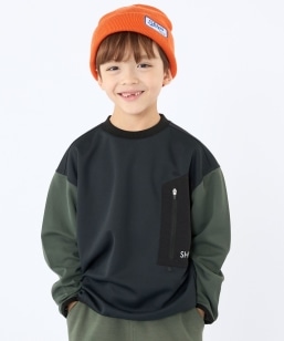 SHIPS KIDS:120�`130cm /�q�z�������rOcta(R) �����O�X���[�u �J�b�g�\�[