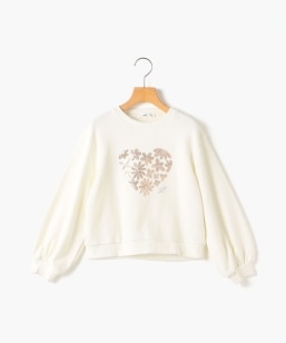 SHIPS KIDS:80�`90cm /�X�p���R�[���t�����[ �n�[�g �X�E�F�b�g