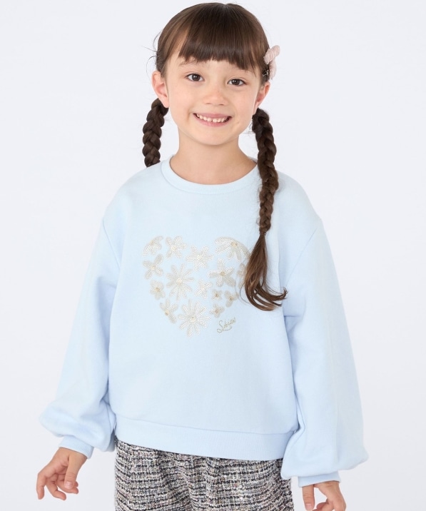 SHIPS KIDS:100�`130cm /�X�p���R�[���t�����[ �n�[�g �X�E�F�b�g
