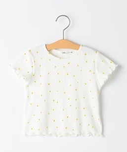 SHIPS KIDS:80�`90cm / �t�����[ �e�L�X�^�C�� ���� TEE