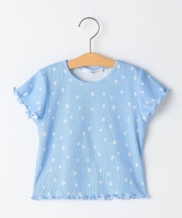 SHIPS KIDS:80�`90cm / �t�����[ �e�L�X�^�C�� ���� TEE