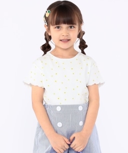 SHIPS KIDS:100�`130cm / �t�����[ �e�L�X�^�C�� ���� TEE