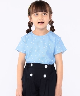 SHIPS KIDS:100�`130cm / �t�����[ �e�L�X�^�C�� ���� TEE