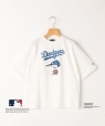 SHIPS KIDS:85�`95cm / PEANUTS×MLB �v�����g T�V���c �z���C�g