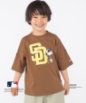 SHIPS KIDS:100�`125cm / PEANUTS×MLB �v�����g T�V���c �u���E��